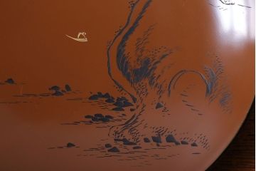 アンティーク　大正〜昭和初期!沈金蒔絵木製皿11枚(漆器)