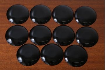 アンティーク　大正〜昭和初期!沈金蒔絵木製皿11枚(漆器)