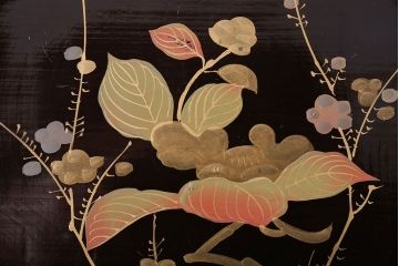 アンティーク雑貨　アンティーク　古い蒔絵の木製皿　8枚セット(漆器)