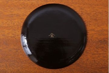 アンティーク雑貨　アンティーク　古い蒔絵の木製皿　8枚セット(漆器)