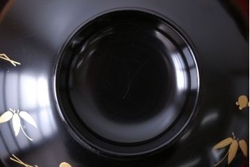 アンティーク雑貨　アンティーク　昭和初期　蒔絵木製椀10客(漆器)(1)
