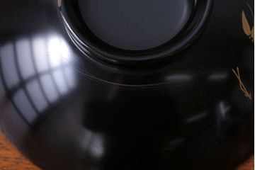 アンティーク雑貨　アンティーク　昭和初期　蒔絵木製椀10客(漆器)(1)