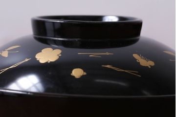 アンティーク雑貨　アンティーク　昭和初期!蒔絵木製椀10客(漆器)(2)