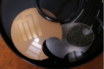 アンティーク雑貨　アンティーク　大正〜昭和初期　輪島塗木製蒔絵椀5客(1)