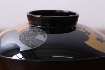 アンティーク雑貨　アンティーク　大正〜昭和初期　輪島塗木製蒔絵椀5客(1)
