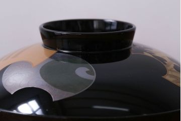 アンティーク雑貨　和製アンティーク　大正〜昭和初期　輪島塗木製蒔絵椀5客(2)
