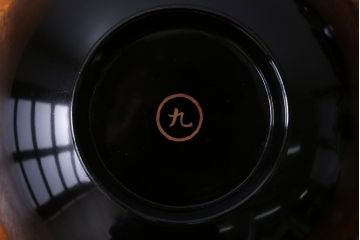 アンティーク雑貨　和製アンティーク　大正〜昭和初期　輪島塗木製蒔絵椀5客(2)