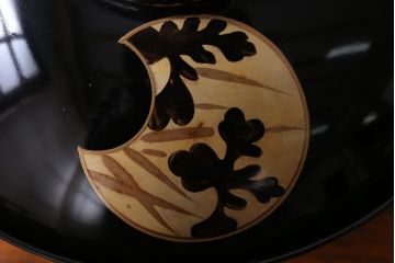 アンティーク雑貨　和製アンティーク　大正〜昭和初期　輪島塗木製蒔絵椀5客(3)