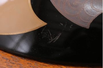 アンティーク雑貨　和製アンティーク　大正〜昭和初期　輪島塗木製蒔絵椀5客(3)