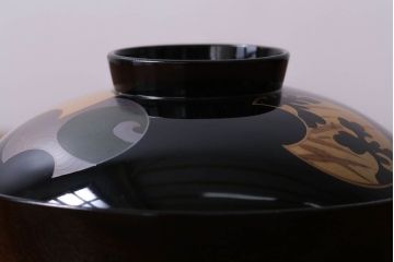 アンティーク雑貨　和製アンティーク　大正〜昭和初期　輪島塗木製蒔絵椀5客(3)