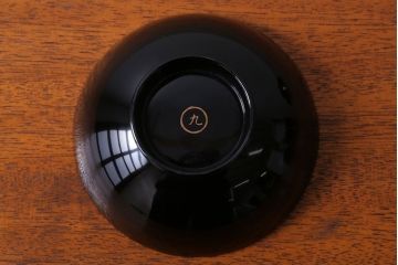 アンティーク雑貨　和製アンティーク　大正〜昭和初期　輪島塗木製蒔絵椀5客(3)
