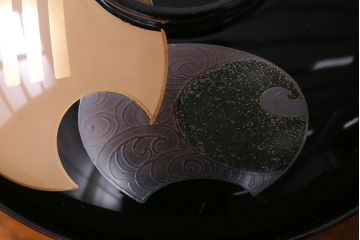 アンティーク雑貨　和製アンティーク　大正〜昭和初期　輪島塗木製蒔絵椀5客(4)