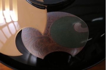 アンティーク雑貨　和製アンティーク　大正〜昭和初期　輪島塗木製蒔絵椀5客(4)