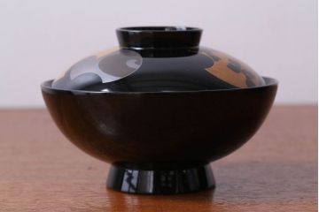 アンティーク雑貨　和製アンティーク　大正〜昭和初期　輪島塗木製蒔絵椀5客(4)