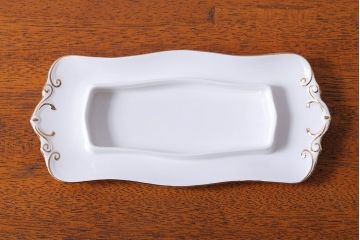 アンティーク雑貨　イギリス　Royal Albert(ロイヤルアルバート)　Tranquillity(トランキュリティ)シリーズ　バターディッシュ・調味料入れ3点セット