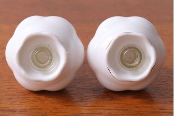 アンティーク雑貨　イギリス　Royal Albert(ロイヤルアルバート)　Tranquillity(トランキュリティ)シリーズ　バターディッシュ・調味料入れ3点セット