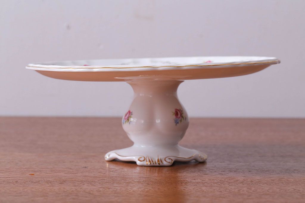 アンティーク雑貨　イギリス　Royal Albert(ロイヤルアルバート) Tranquillity(トランキュリティ)シリーズ　コンポート(洋食器)