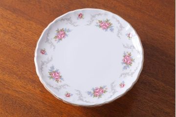アンティーク雑貨　イギリス　Royal Albert(ロイヤルアルバート) Tranquillity(トランキュリティ)シリーズ　コンポート(洋食器)