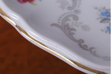アンティーク雑貨　イギリス　Royal Albert(ロイヤルアルバート) Tranquillity(トランキュリティ)シリーズ　コンポート(洋食器)