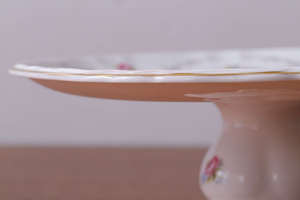 アンティーク雑貨　イギリス　Royal Albert(ロイヤルアルバート) Tranquillity(トランキュリティ)シリーズ　コンポート(洋食器)