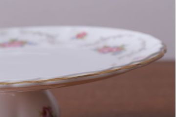 アンティーク雑貨　イギリス　Royal Albert(ロイヤルアルバート) Tranquillity(トランキュリティ)シリーズ　コンポート(洋食器)