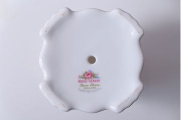 アンティーク雑貨　イギリス　Royal Albert(ロイヤルアルバート) Tranquillity(トランキュリティ)シリーズ　コンポート(洋食器)