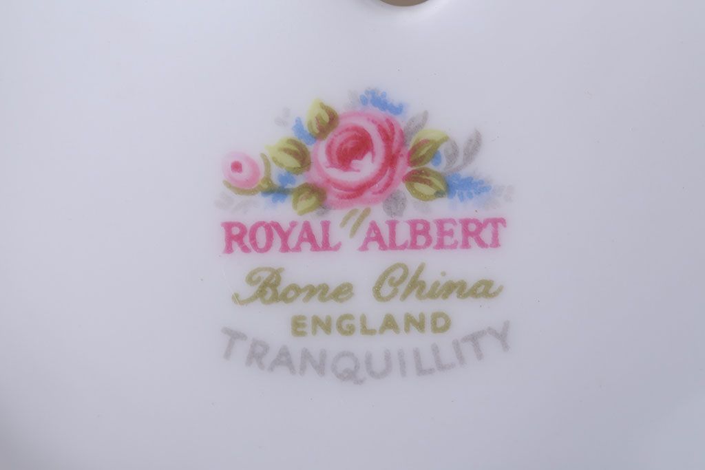 アンティーク雑貨　イギリス　Royal Albert(ロイヤルアルバート) Tranquillity(トランキュリティ)シリーズ　コンポート(洋食器)