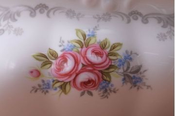 アンティーク雑貨　イギリス　Royal Albert(ロイヤルアルバート)　Tranquillity(トランキュリティ)シリーズ　ソースボート(洋食器)