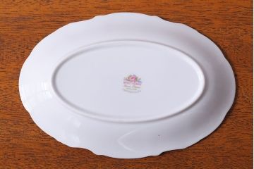 アンティーク雑貨　イギリス　Royal Albert(ロイヤルアルバート)　Tranquillity(トランキュリティ)シリーズ　ソースボート(洋食器)