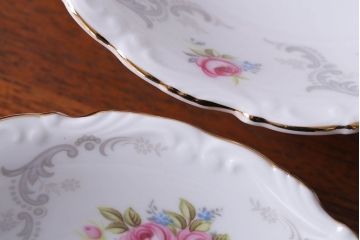 アンティーク雑貨　イギリス　Royal Albert(ロイヤルアルバート)　Tranquillity(トランキュリティ)シリーズ　ケーキ皿など9点(洋食器)