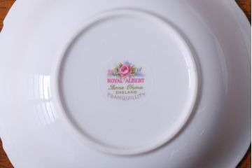 アンティーク雑貨　イギリス　Royal Albert(ロイヤルアルバート)　Tranquillity(トランキュリティ)シリーズ　ケーキ皿など9点(洋食器)