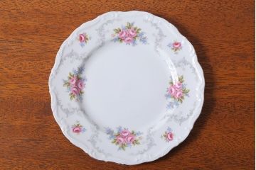 アンティーク雑貨　イギリス　Royal Albert(ロイヤルアルバート)　Tranquillity(トランキュリティ)シリーズ　ケーキ皿など9点(洋食器)