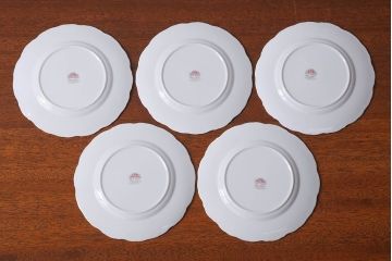 アンティーク雑貨　イギリス　Royal Albert(ロイヤルアルバート)　Tranquillity(トランキュリティ)シリーズ　ケーキ皿など9点(洋食器)