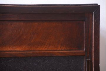 アンティーク家具　和製アンティーク　ダイヤガラス入り!小さなキッチンキャビネット(食器棚・収納棚)