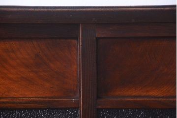 アンティーク家具　和製アンティーク　ダイヤガラス入り!小さなキッチンキャビネット(食器棚・収納棚)