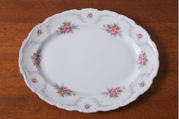 アンティーク雑貨　イギリス　Royal Albert(ロイヤルアルバート)　Tranquillity(トランキュリティ)シリーズ　大皿など3点(洋食器)