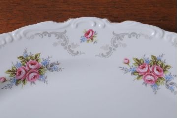アンティーク雑貨　イギリス　Royal Albert(ロイヤルアルバート)　Tranquillity(トランキュリティ)シリーズ　大皿など3点(洋食器)