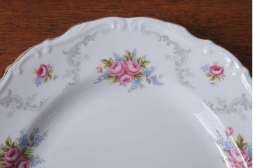 アンティーク雑貨　イギリス　Royal Albert(ロイヤルアルバート)　Tranquillity(トランキュリティ)シリーズ　大皿など3点(洋食器)