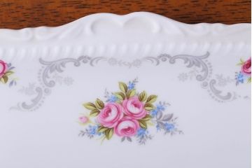 アンティーク雑貨　イギリス　Royal Albert(ロイヤルアルバート)　Tranquillity(トランキュリティ)シリーズ　大皿など3点(洋食器)