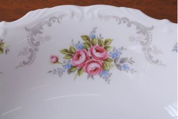 アンティーク雑貨　イギリス　Royal Albert(ロイヤルアルバート)　Tranquillity(トランキュリティ)シリーズ　大皿など3点(洋食器)