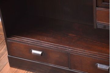 アンティーク家具　和製アンティーク　古い木の上品な茶棚(飾り棚)