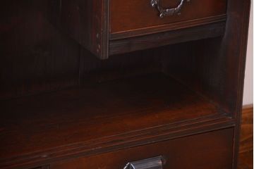 アンティーク家具　和製アンティーク　古い木の上品な茶棚(飾り棚)