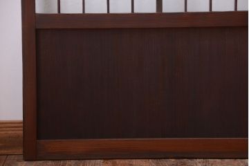 大正ロマン　デザインガラス入り!アンティーク障子枠ガラス戸3枚セット