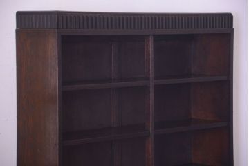 アンティーク家具　和製アンティーク　シックな大型本棚(ブックシェルフ・飾り棚)