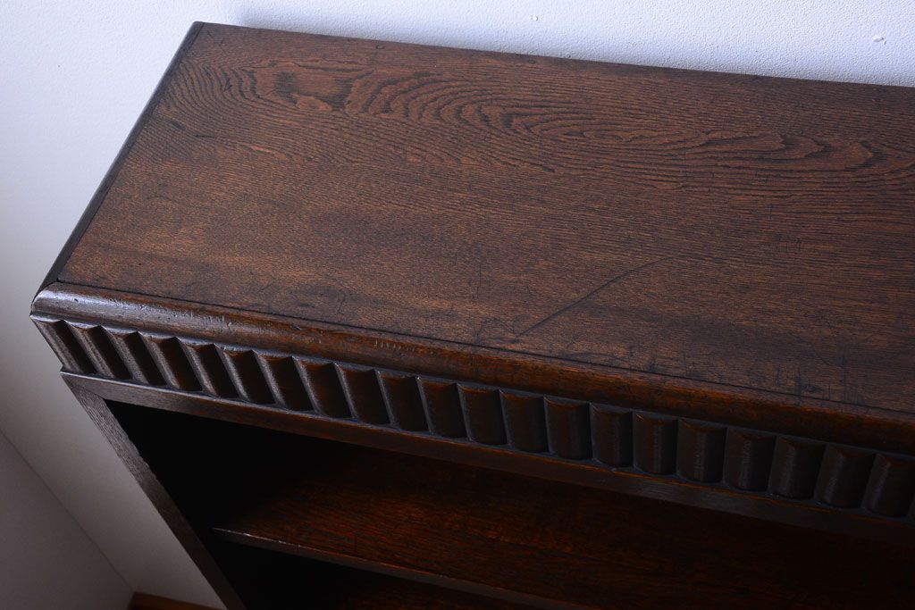 アンティーク家具　和製アンティーク　シックな大型本棚(ブックシェルフ・飾り棚)