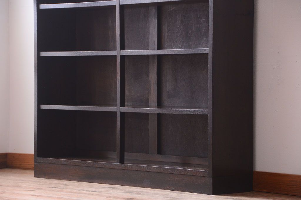 アンティーク家具　和製アンティーク　シックな大型本棚(ブックシェルフ・飾り棚)