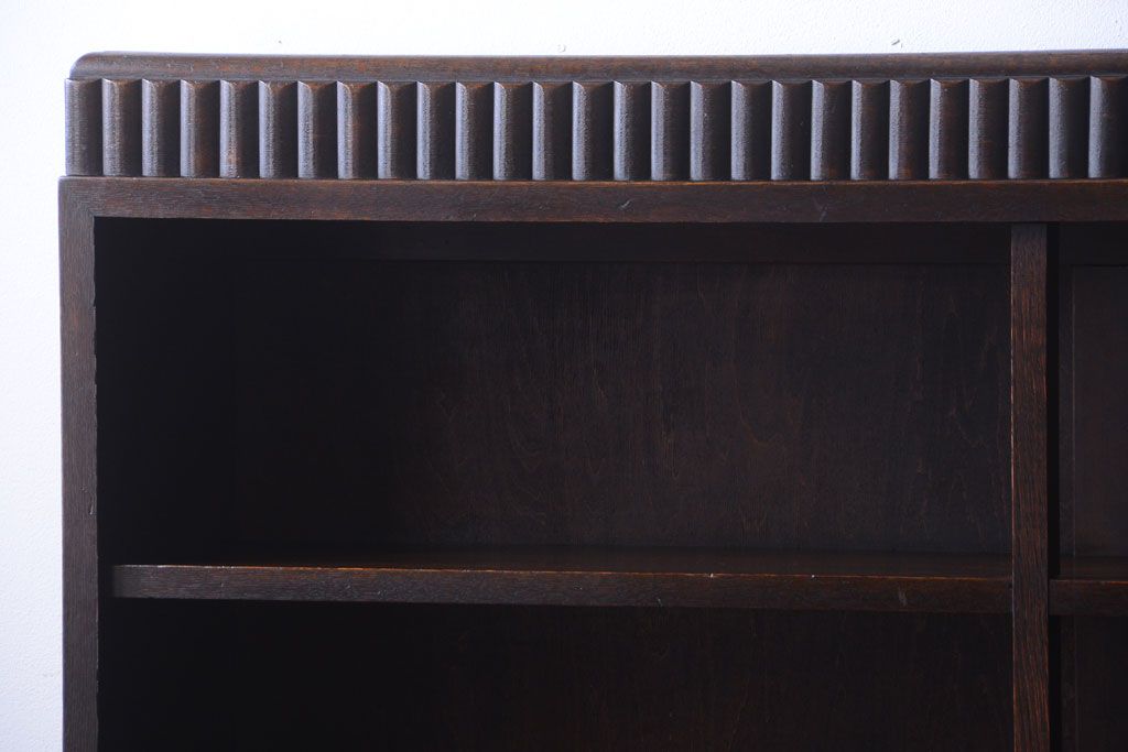 アンティーク家具　和製アンティーク　シックな大型本棚(ブックシェルフ・飾り棚)