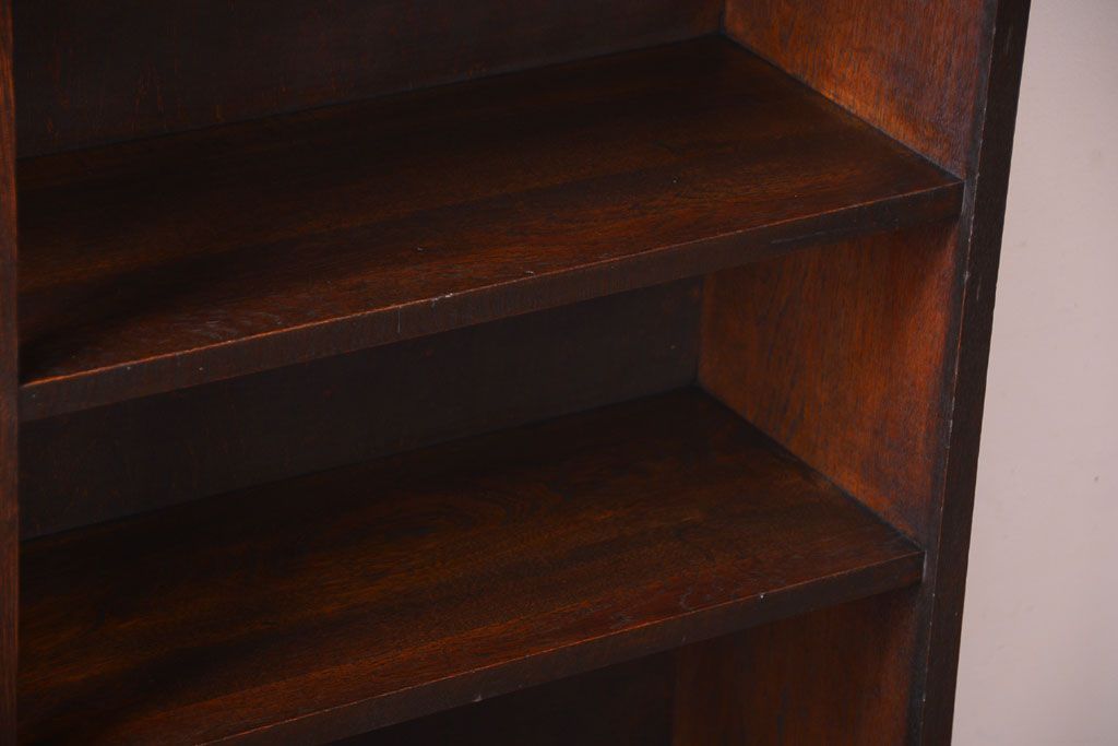 アンティーク家具　和製アンティーク　シックな大型本棚(ブックシェルフ・飾り棚)