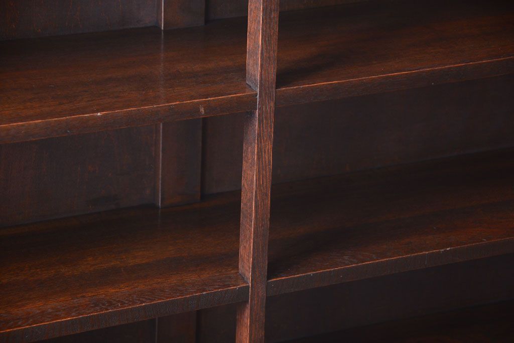 アンティーク家具　和製アンティーク　シックな大型本棚(ブックシェルフ・飾り棚)