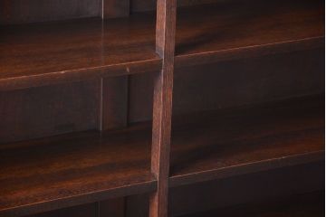 アンティーク家具　和製アンティーク　シックな大型本棚(ブックシェルフ・飾り棚)